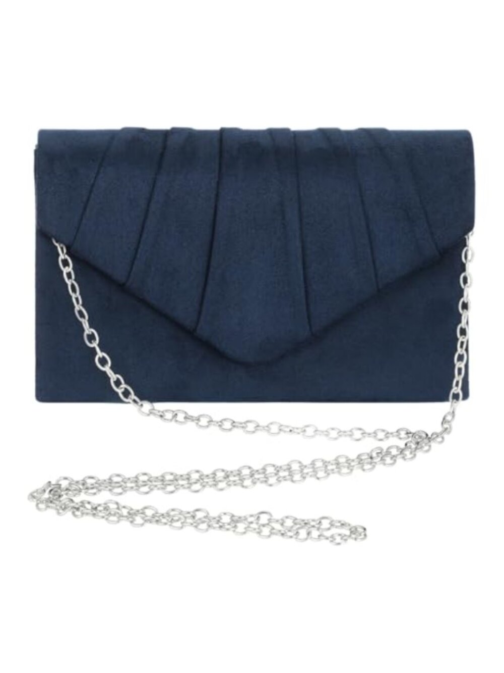 Velvet Clutch Purse with Detachable Chain Crossbody Evening Bag